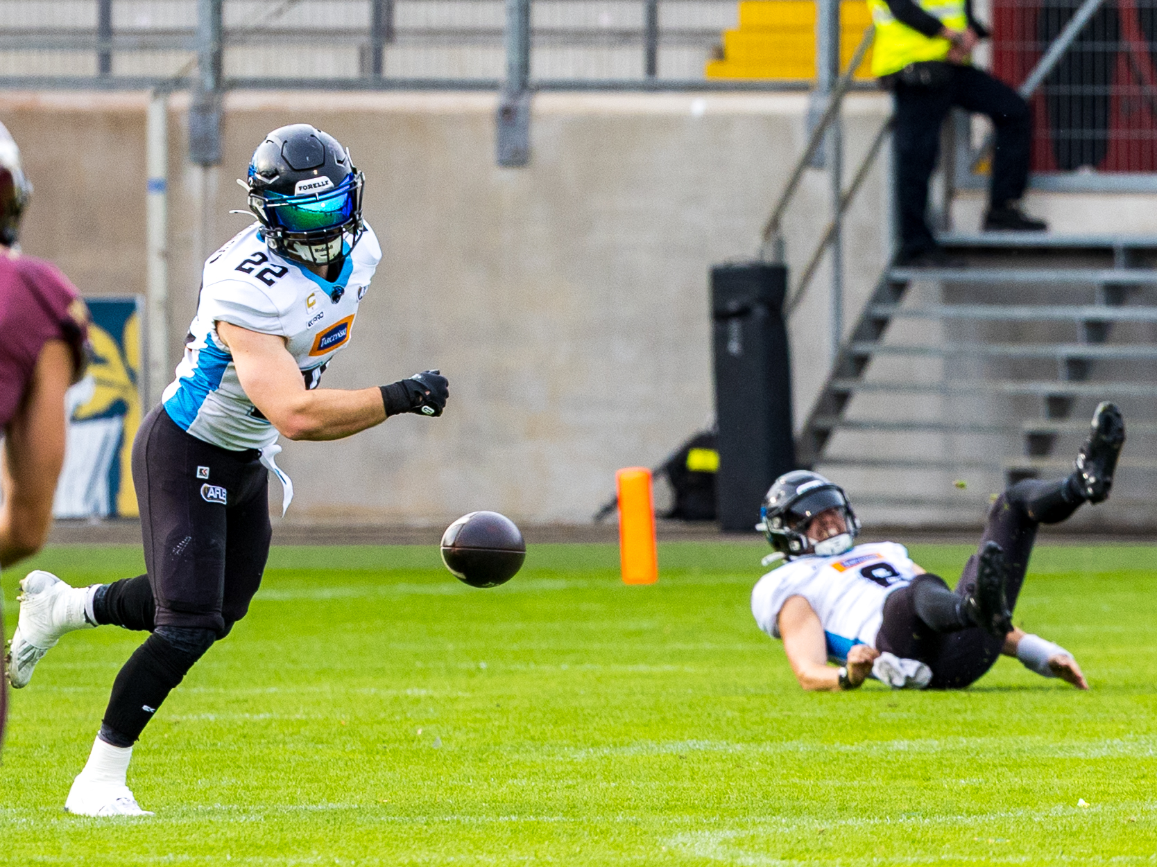 Inkomplett pass to #22 Dawid Brzozowski (Running Back) – Panthers Wroclaw