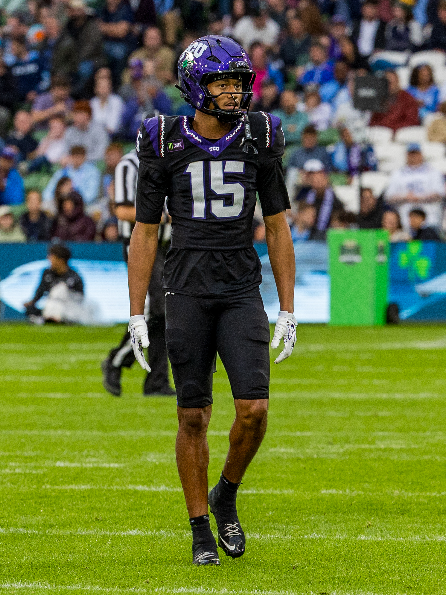 After miss catch #15 Terry Shelton (WR) TCU Horned Frogs
