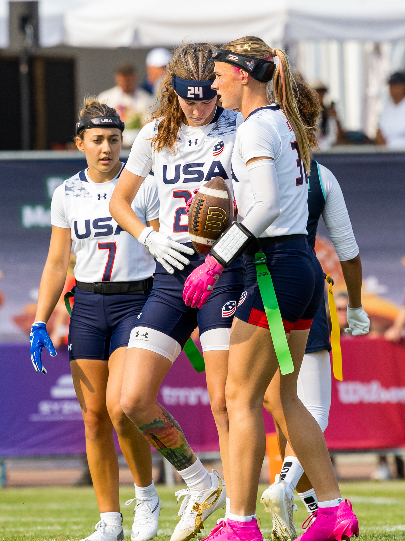 First down #32 Ashlea Klam (C/S) Team USA Women.