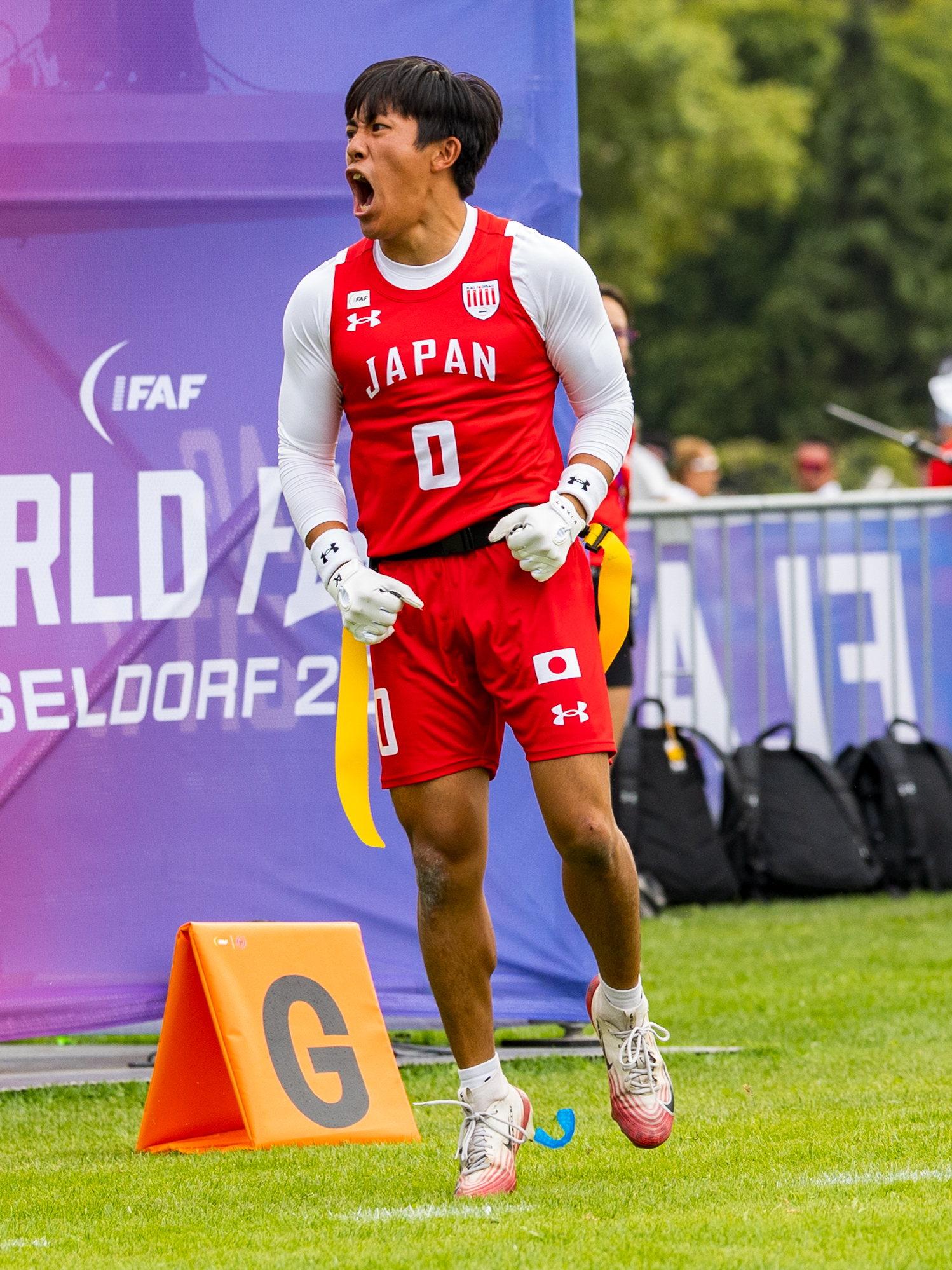 Touchdown celebration from #0 Tyler Davis (WR/RSH) Team USA Men