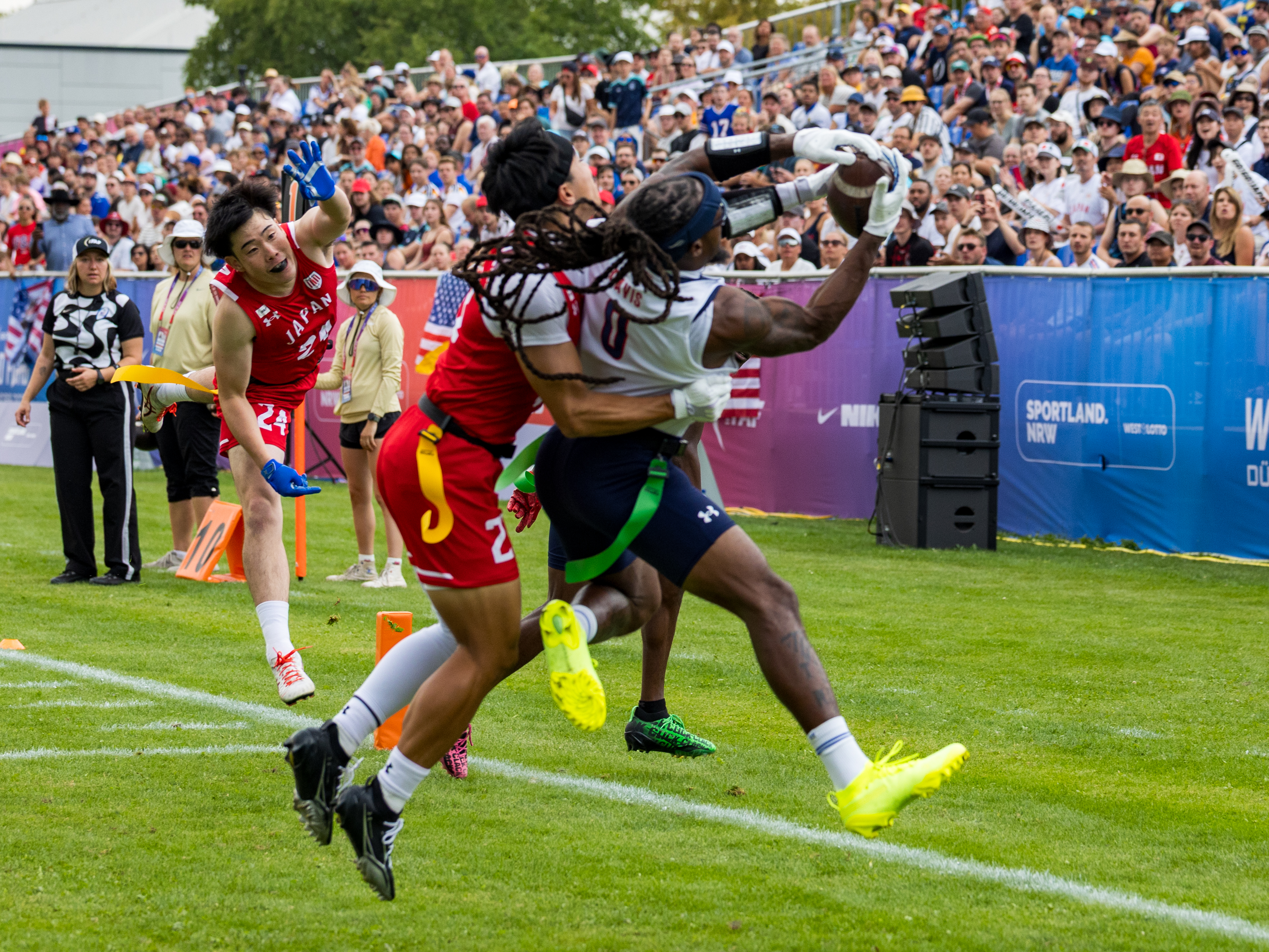 Catch the extra point from #0 Tyler Davis (WR/RSH) Team USA Men