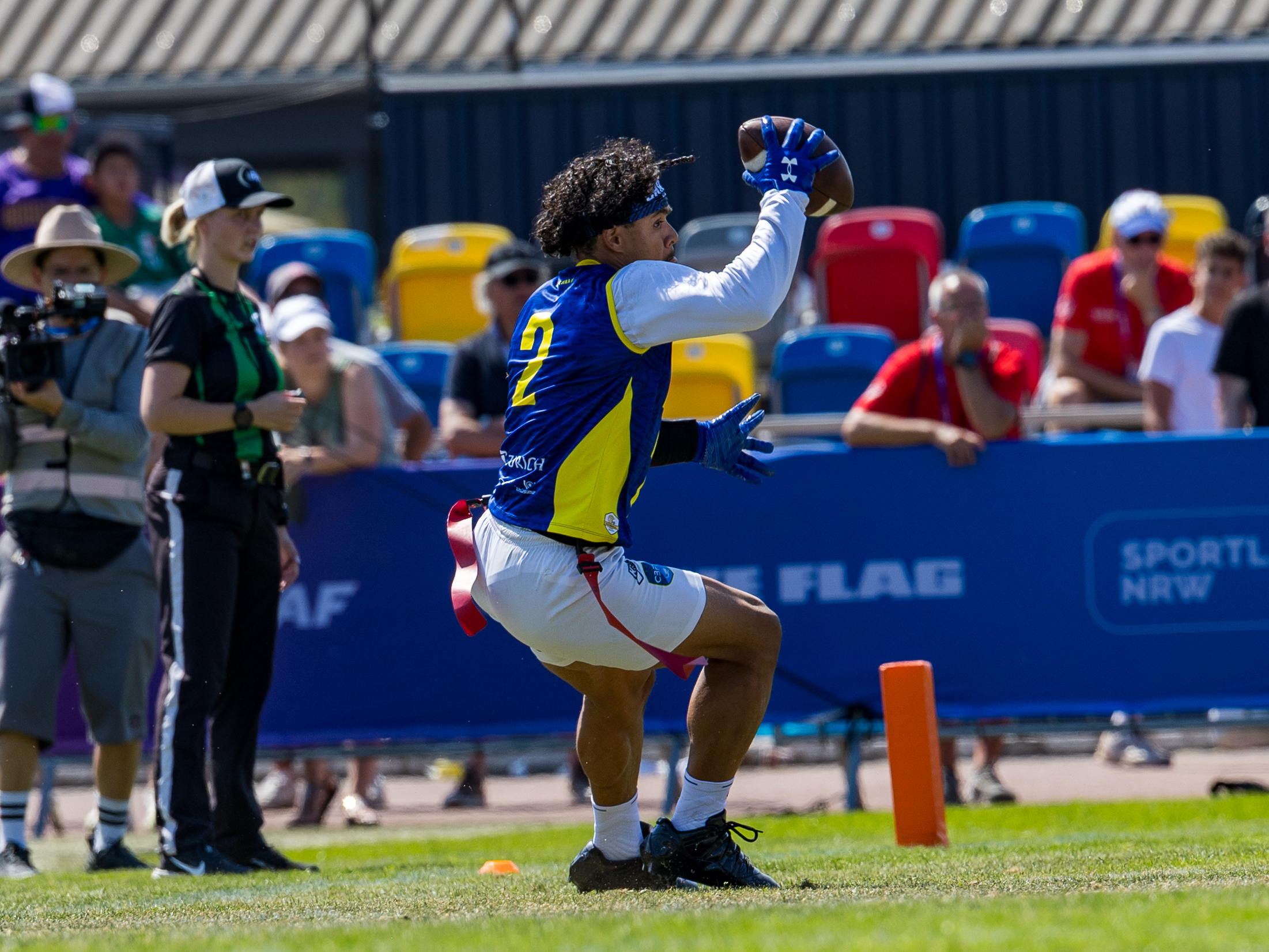 #2 Adner Sanches Ladeira (WR) Team Brazil Me catch the ball.