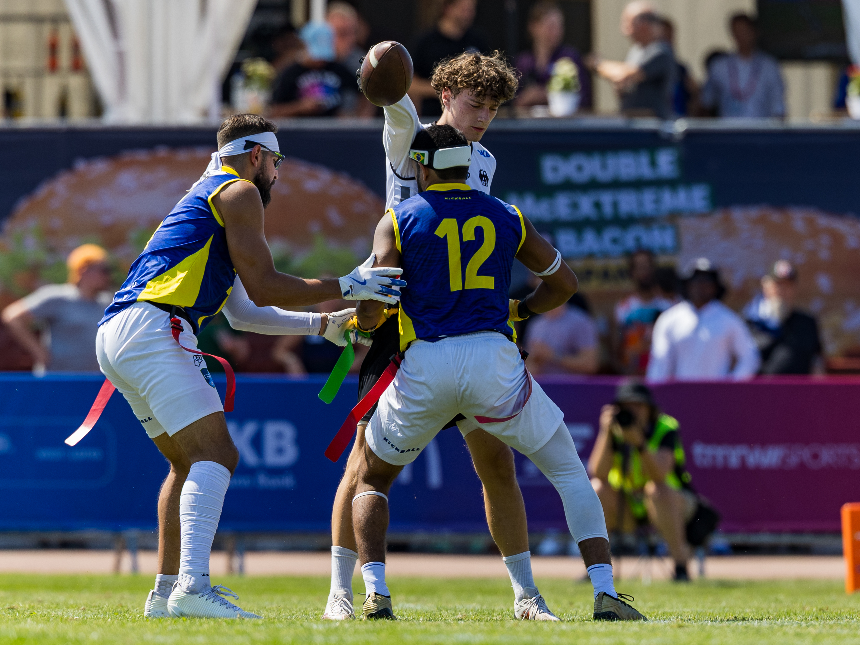 #12 Felipe Nunes Almeida dos Santos (DB) Team Brazil Me stop #4 Theo Hack (WR) Team Germany Men