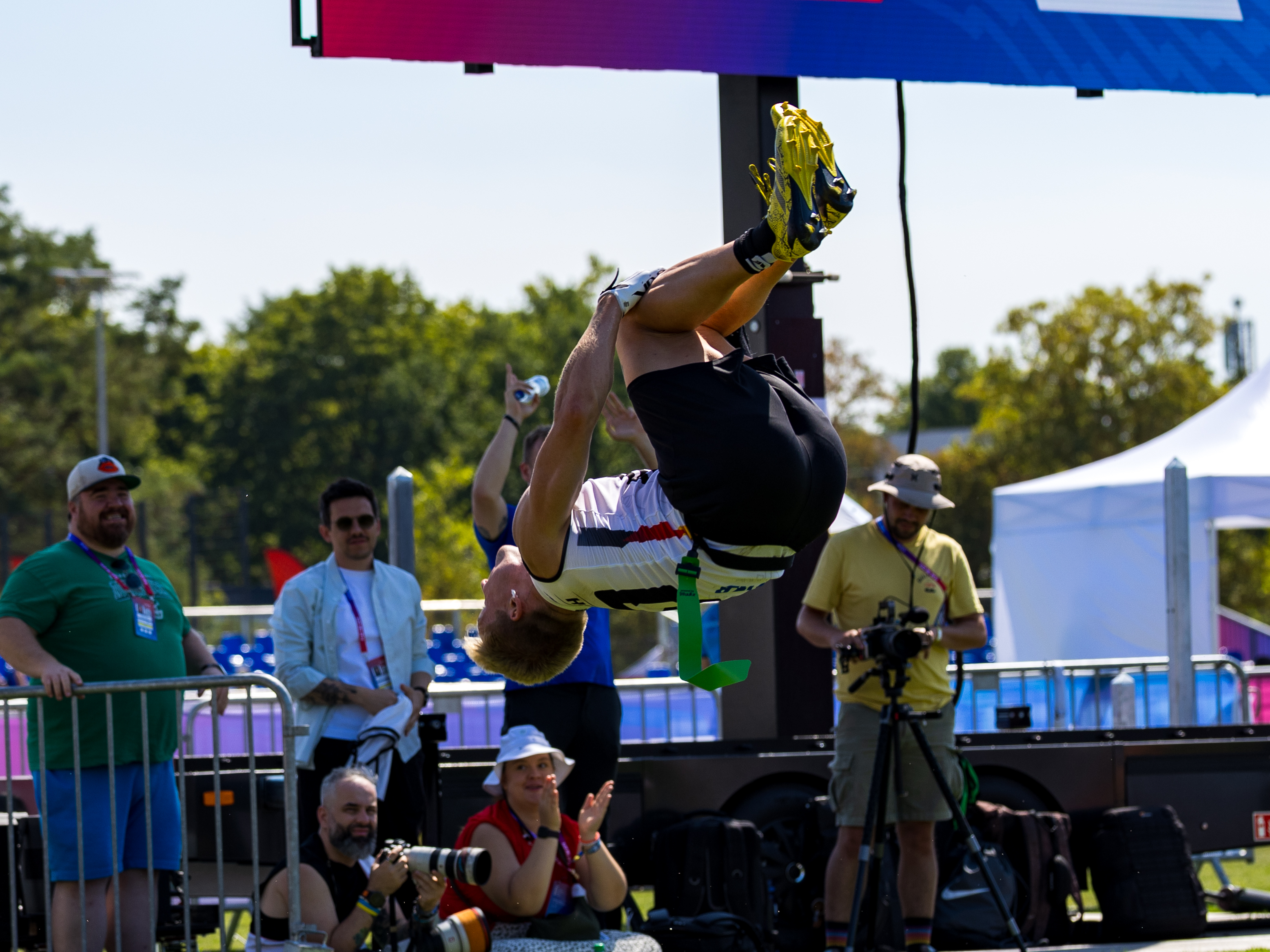 #10 Ben Fröhlich (WR) Team Germany Men celebration with jump in the air.