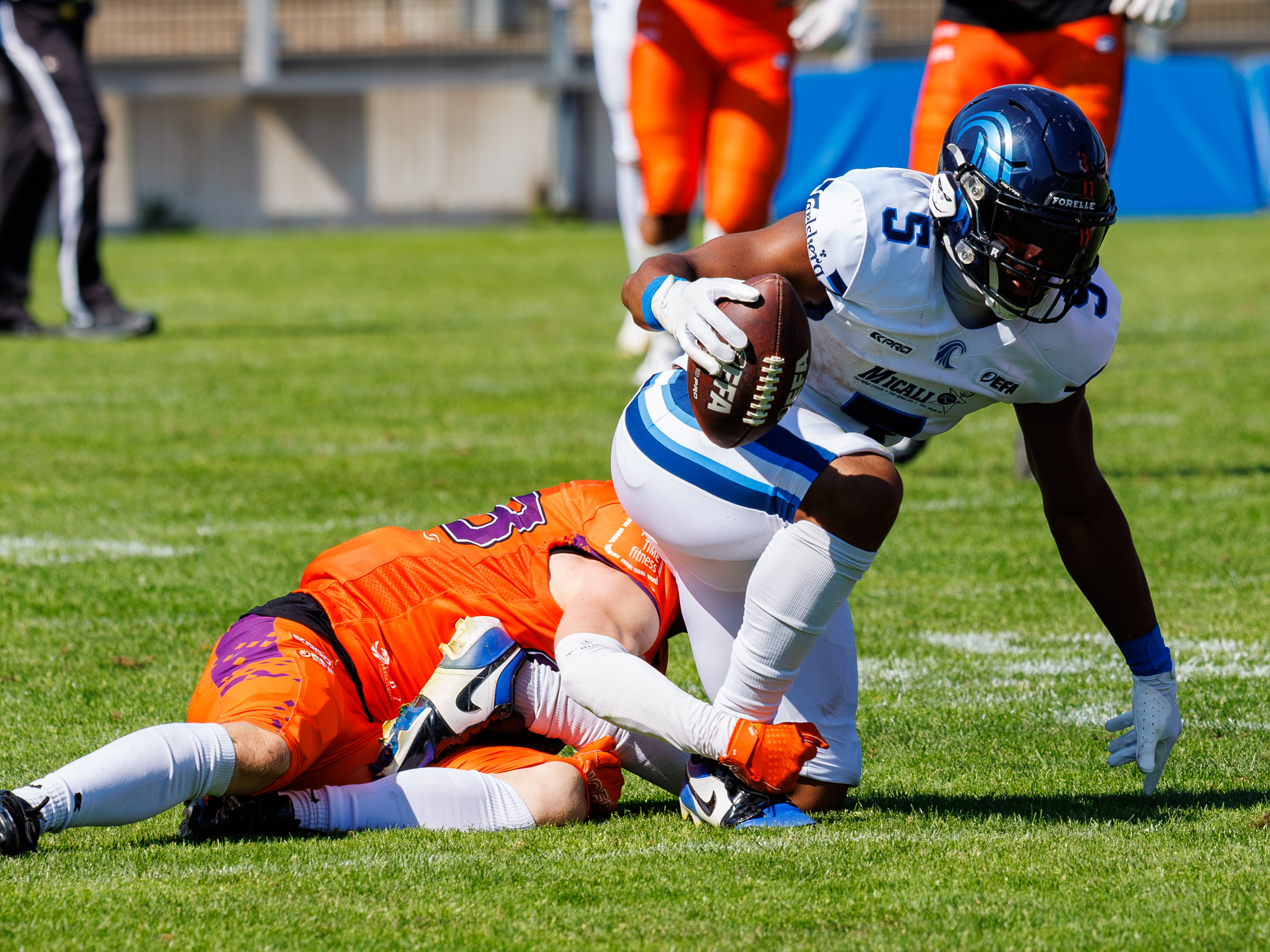 First down #5 Edvin Almeida (Wide Receiver) – Nordic Storm