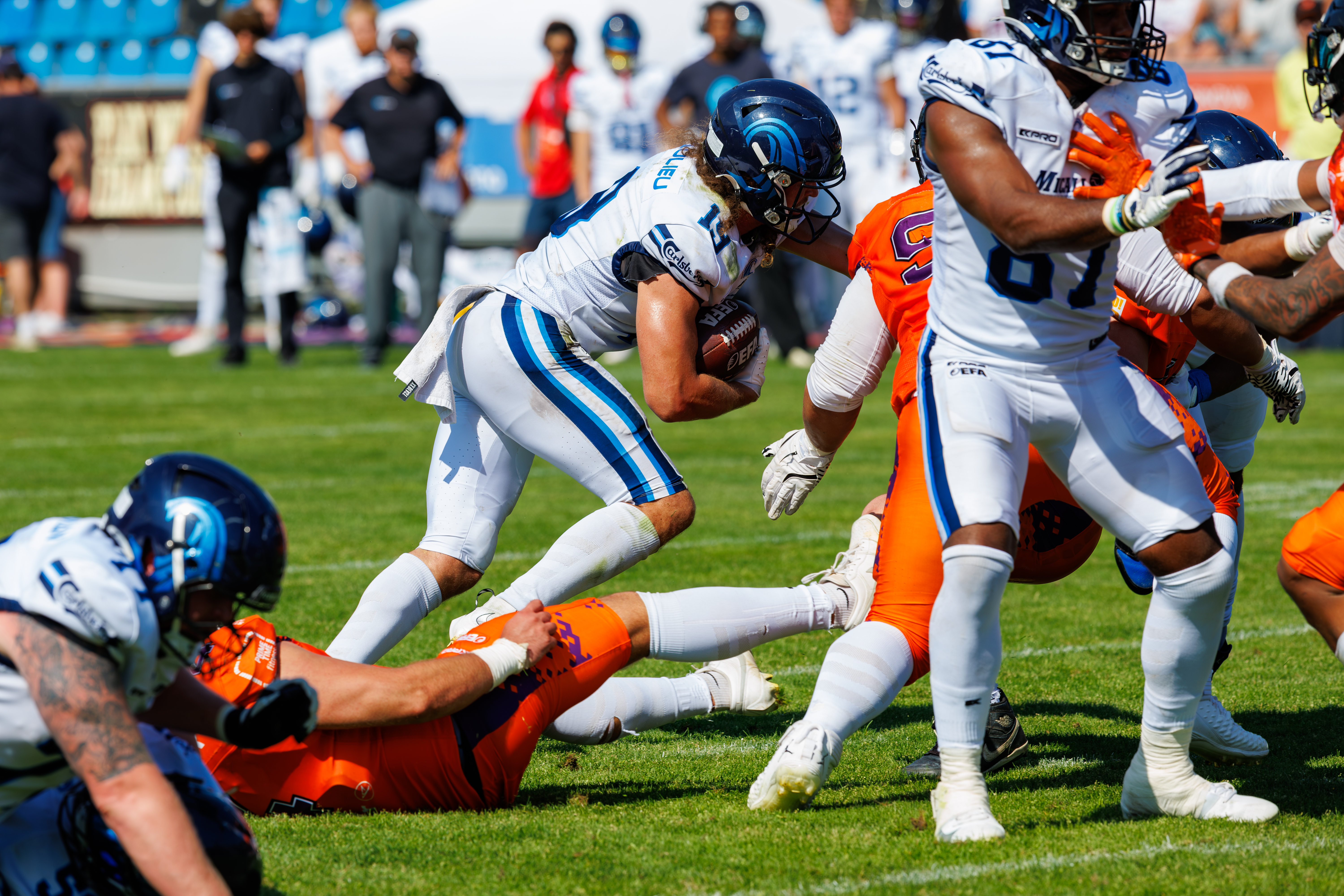 #19 Brendan Beaulieu (Wide Receiver) – Nordic Storm run with the ball.