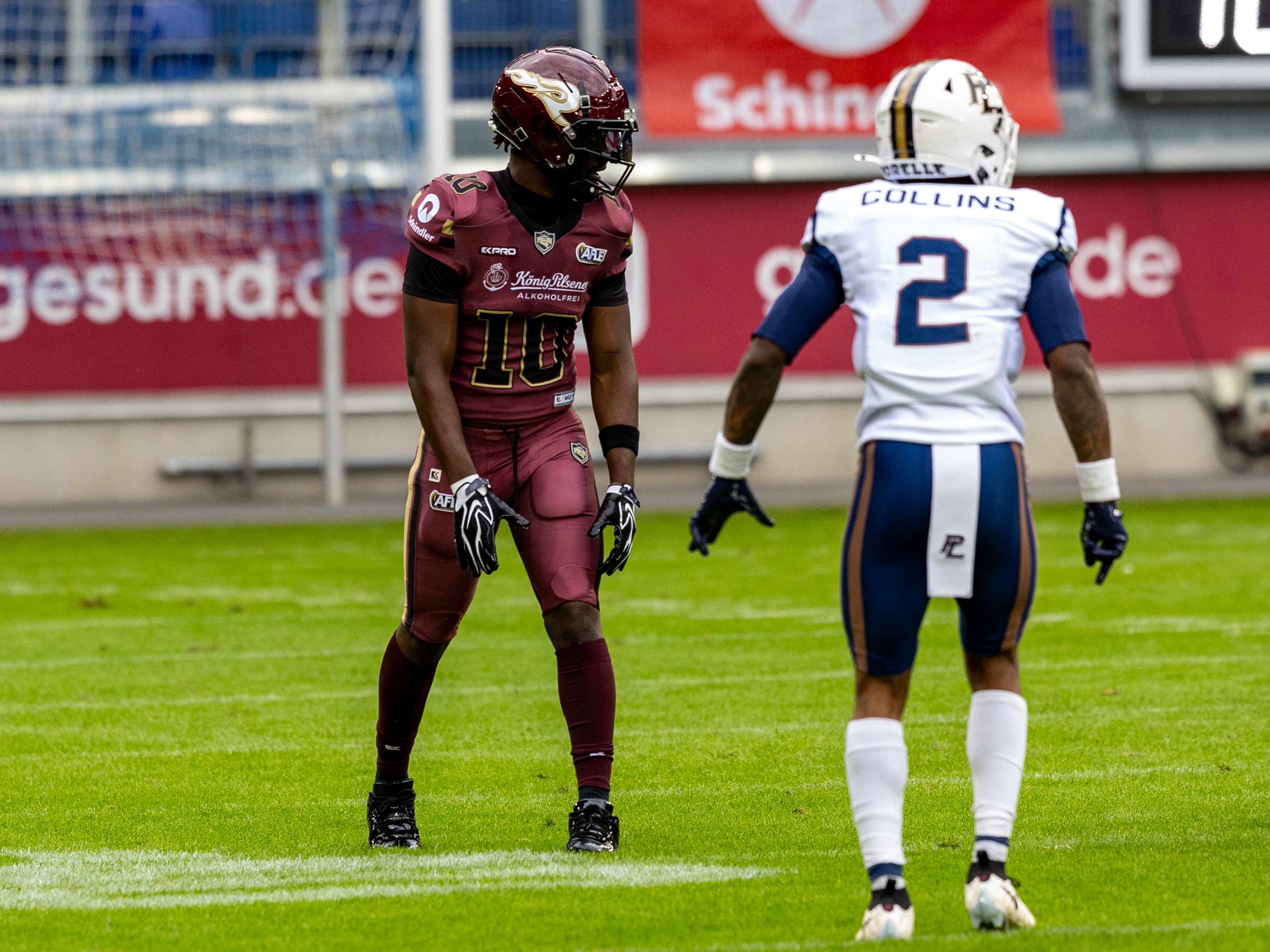 #10 Harlan Kwofie (Wide Receiver) – Rhein Fire Rhein Fire vs Paris Lights, American Football, American Football League Europe, WEEK 4, 2026, 13.06.2026,