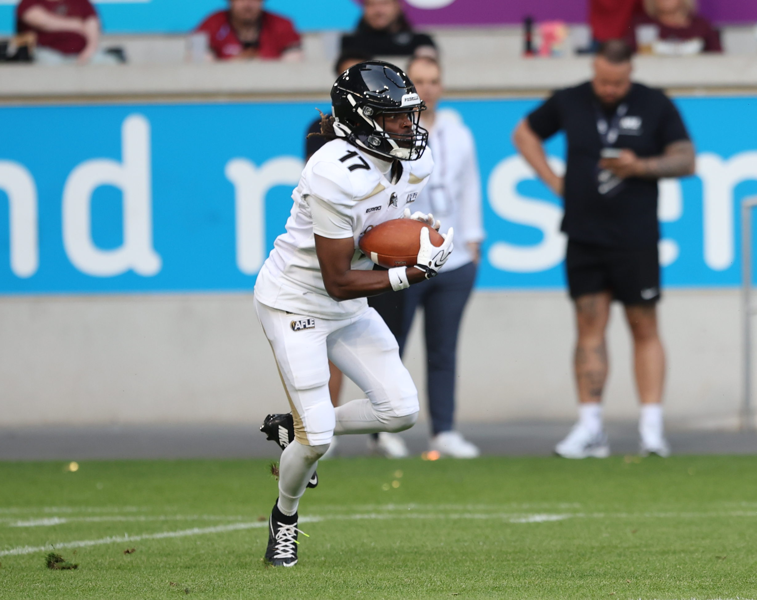 #17 Emmanuel Chrispin (Wide Receiver) – London Warriors punt return