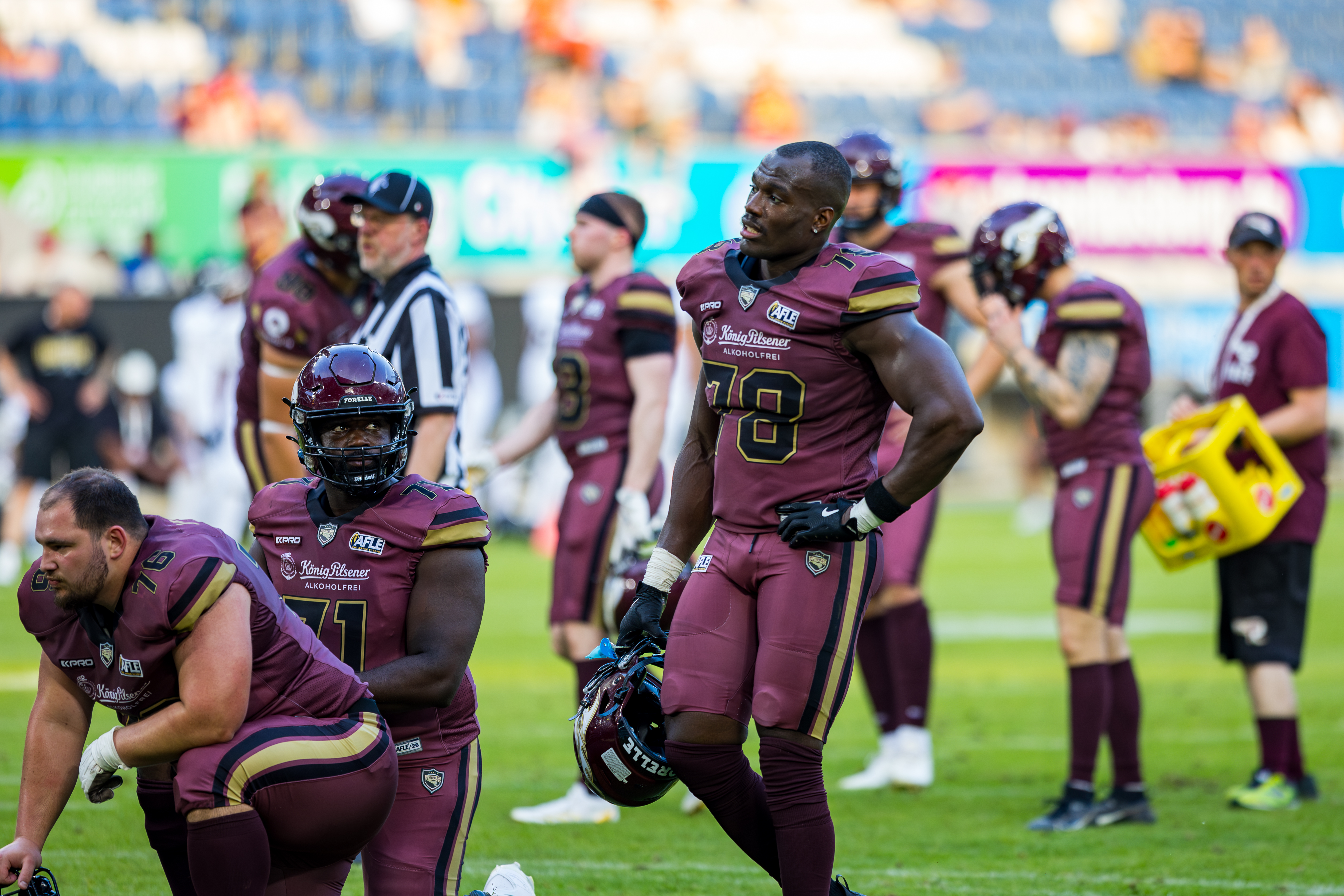 #71 Eugene Asiedu (Offensive Line) – Rhein Fire, #78 Yasir Raji (Offensive Line) – Rhein Fire