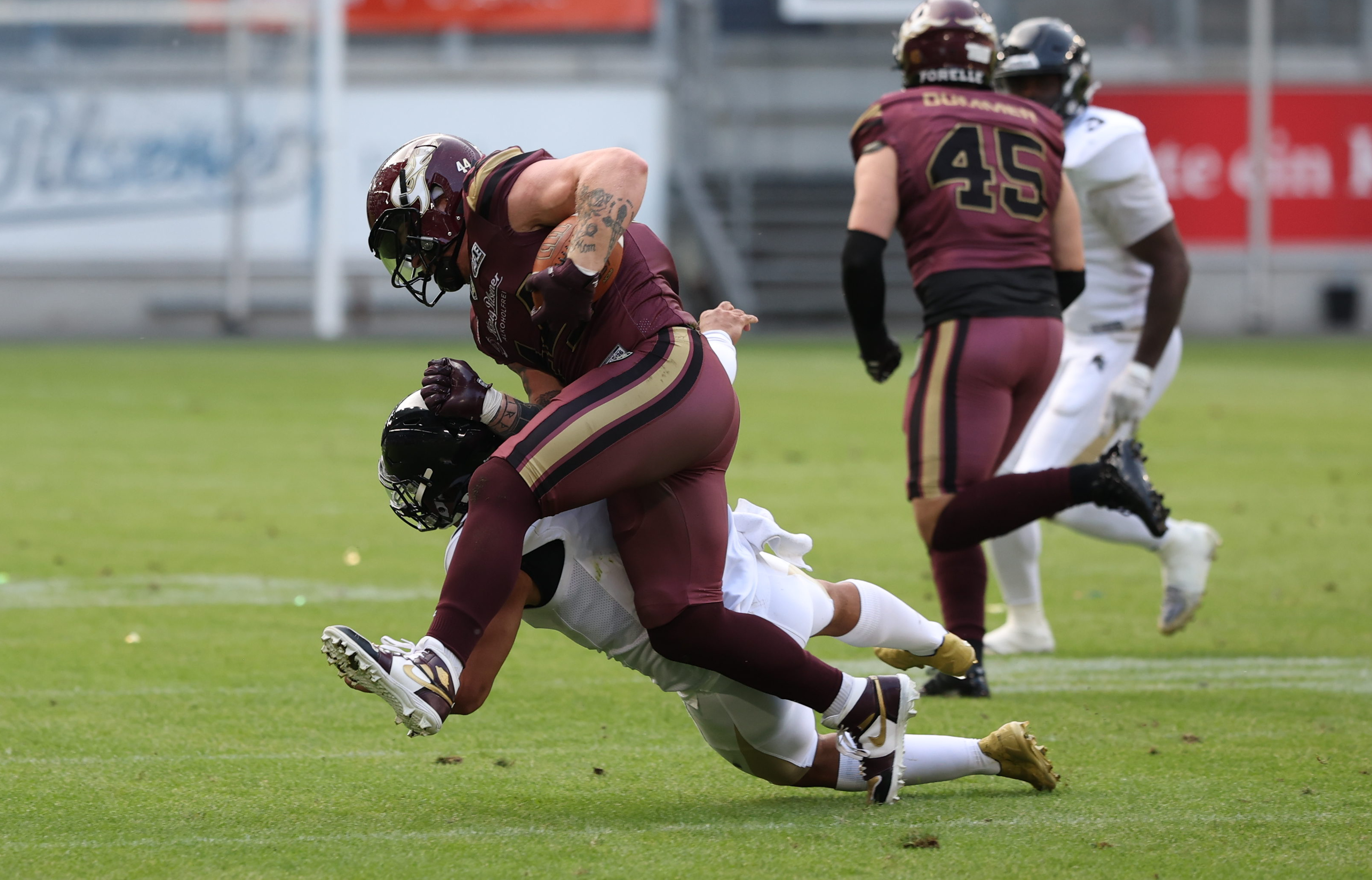 Interception from #44 Marius Kensy (Linebacker) – Rhein Fire