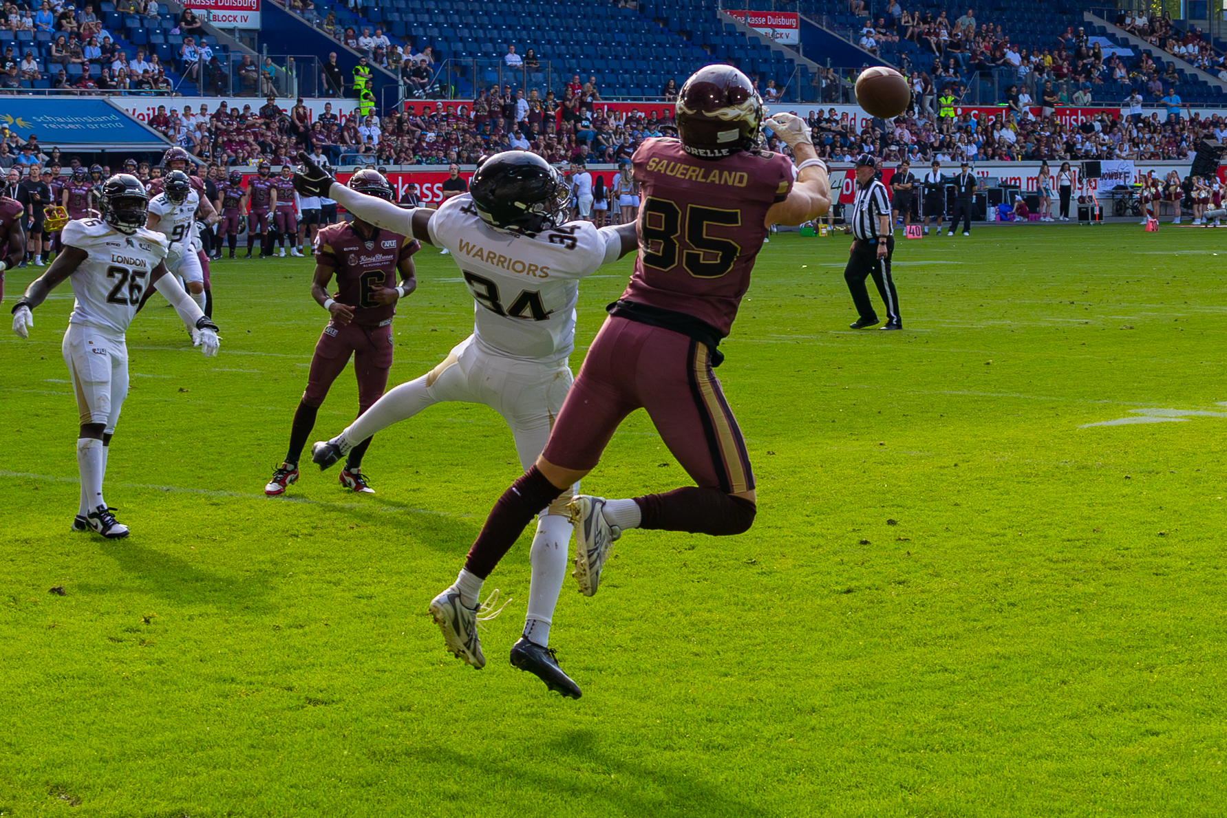 Missing catch from #85 Tim Sauerland (Tight End) – Rhein Fire