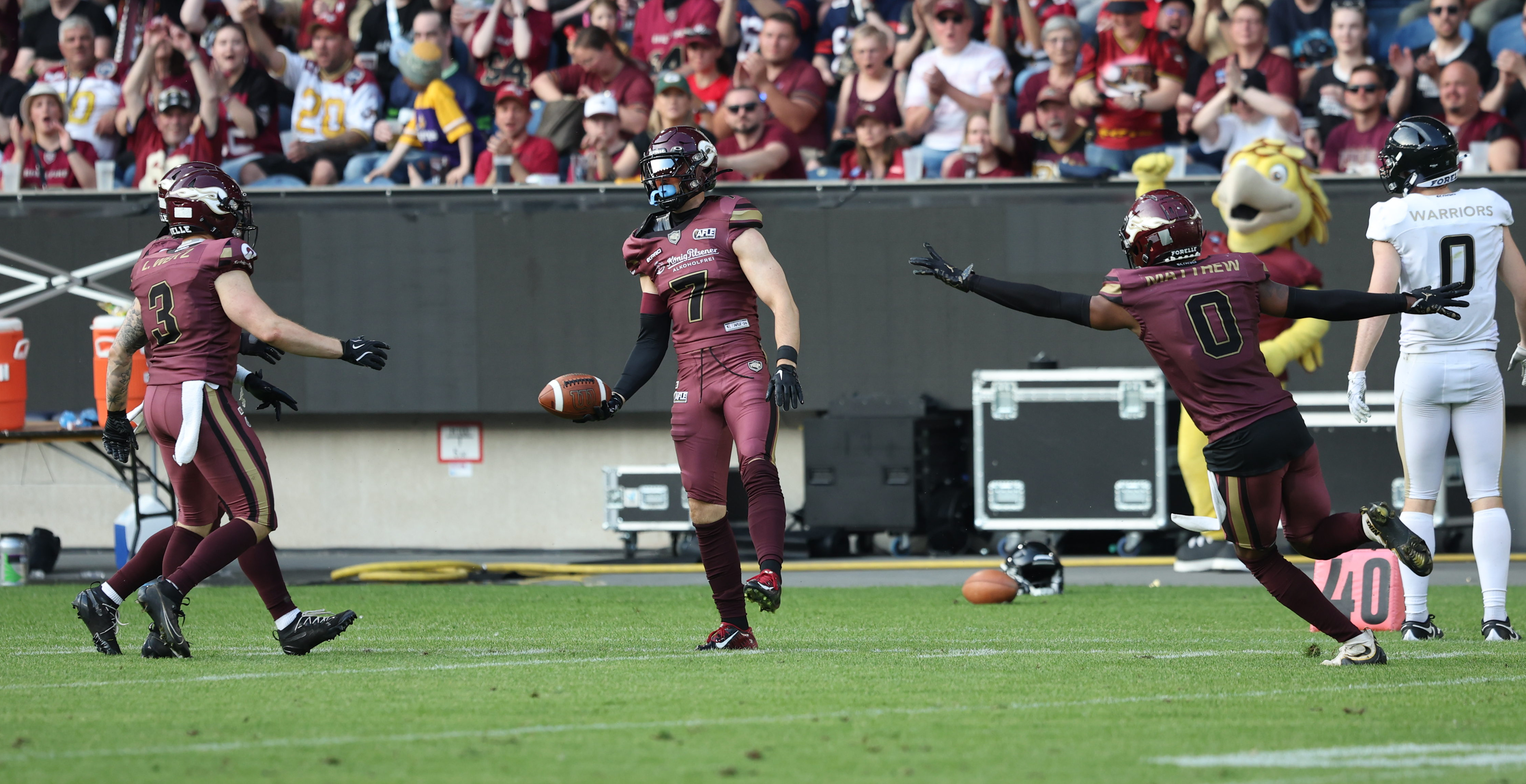 Interception from #4 Jannik Seibel (Defensive Back) – Rhein Fire