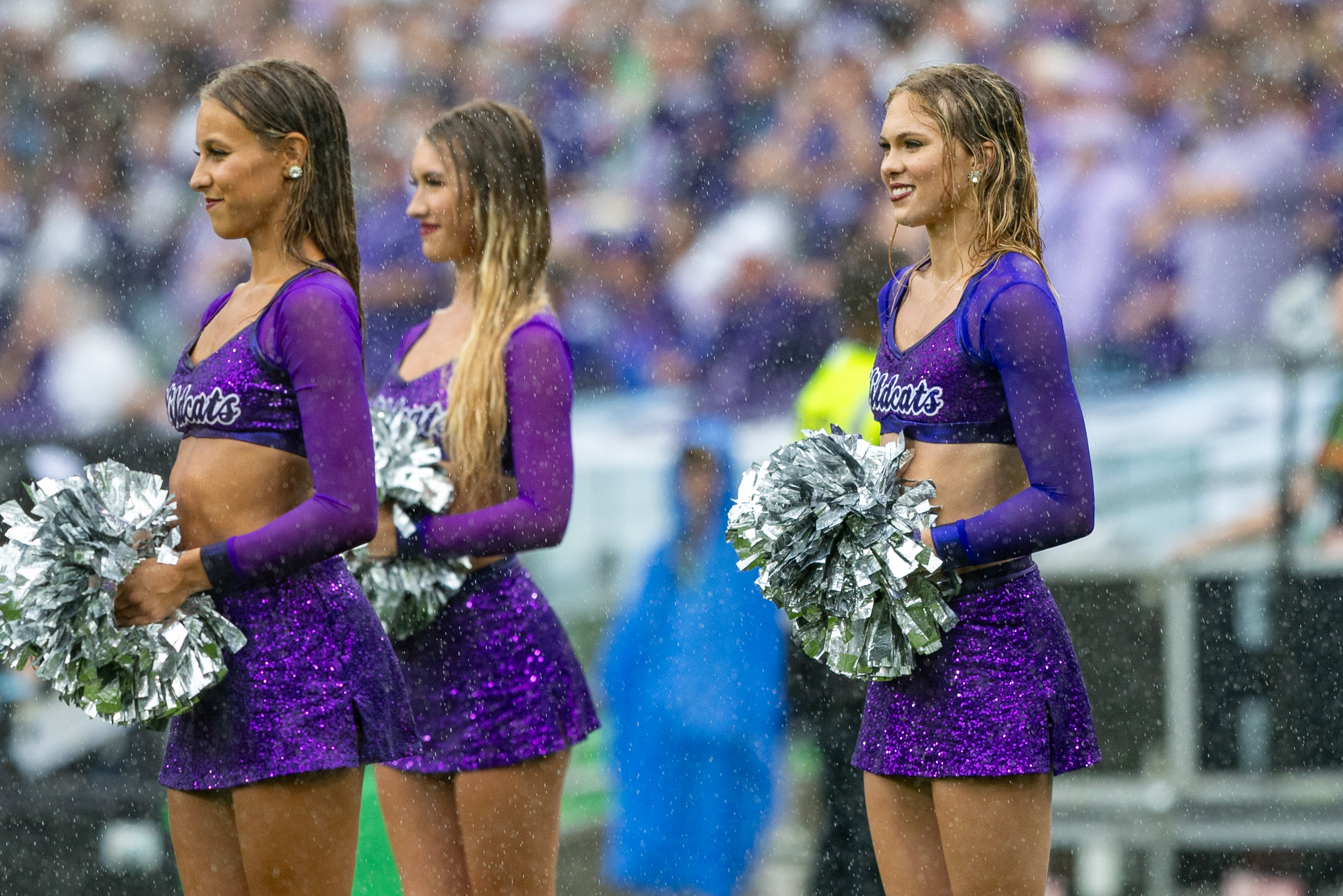 Cheerleaders K-State Iowa State vs K-State, American Football, NCAA College Football, Week 1, 2025, 23.08.2025,