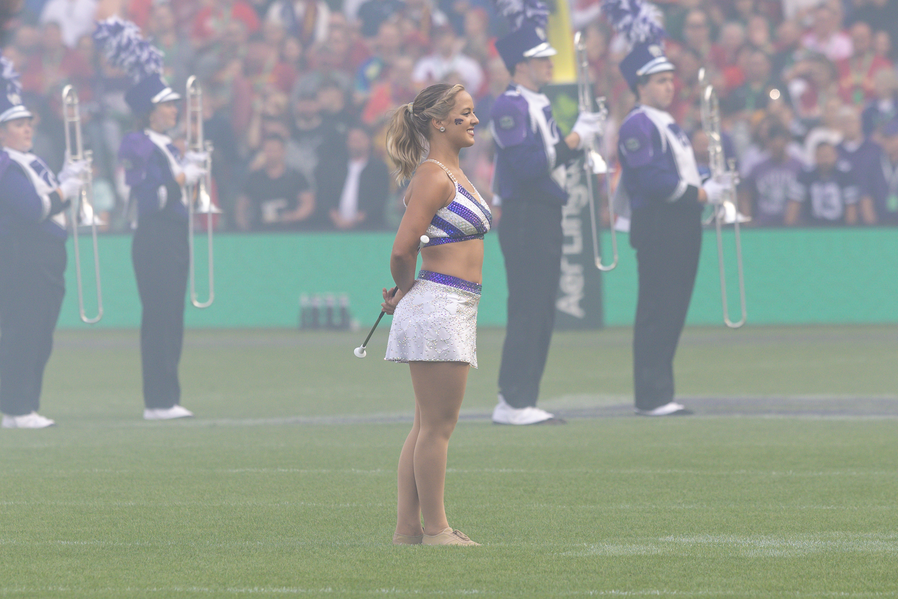 Cheerleaders K-State Iowa State vs K-State, American Football, NCAA College Football, Week 1, 2025, 23.08.2025,