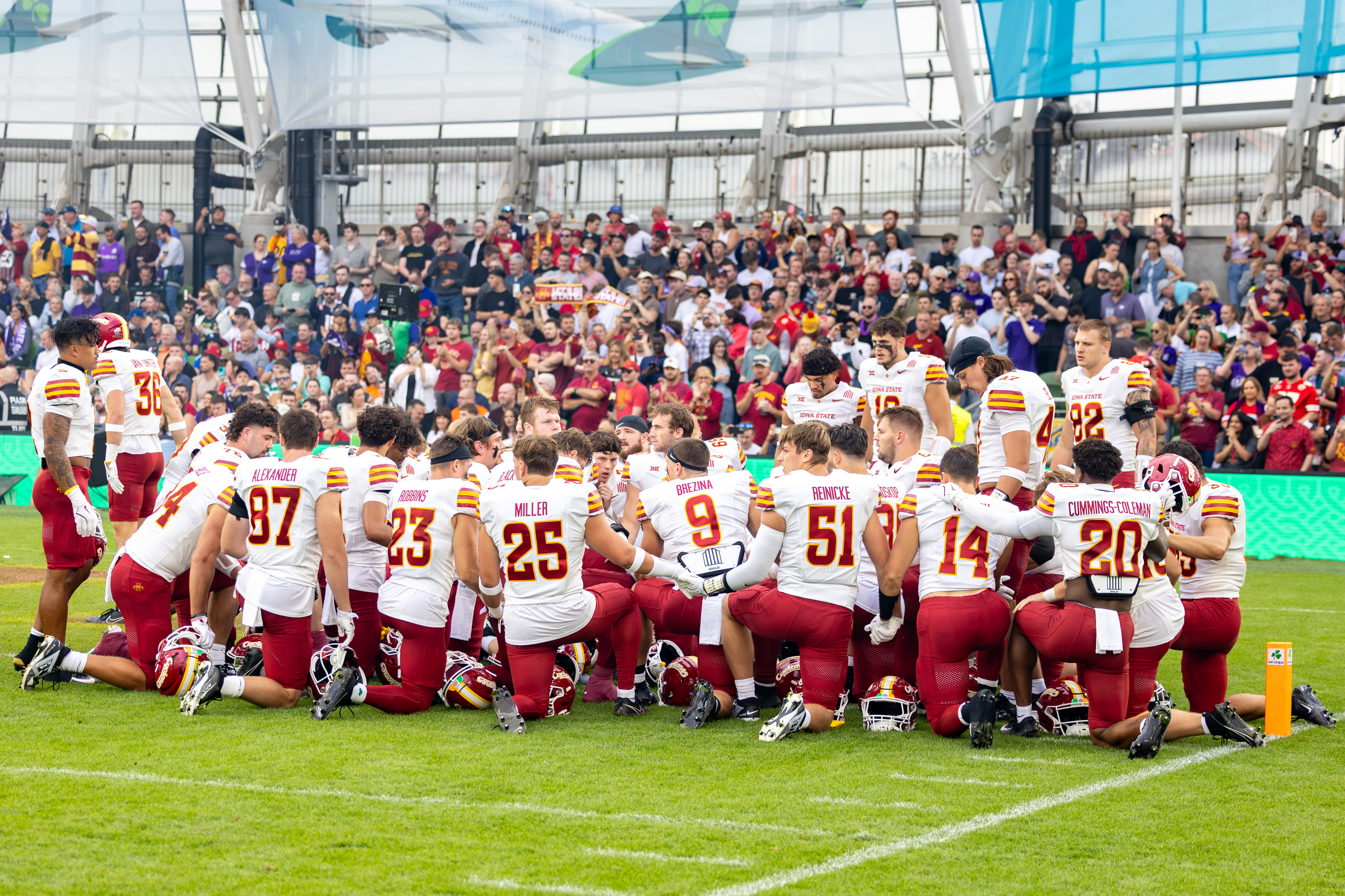 Iowa State Team Iowa State vs K-State, American Football, NCAA College Football, Week 1, 2025, 23.08.2025,