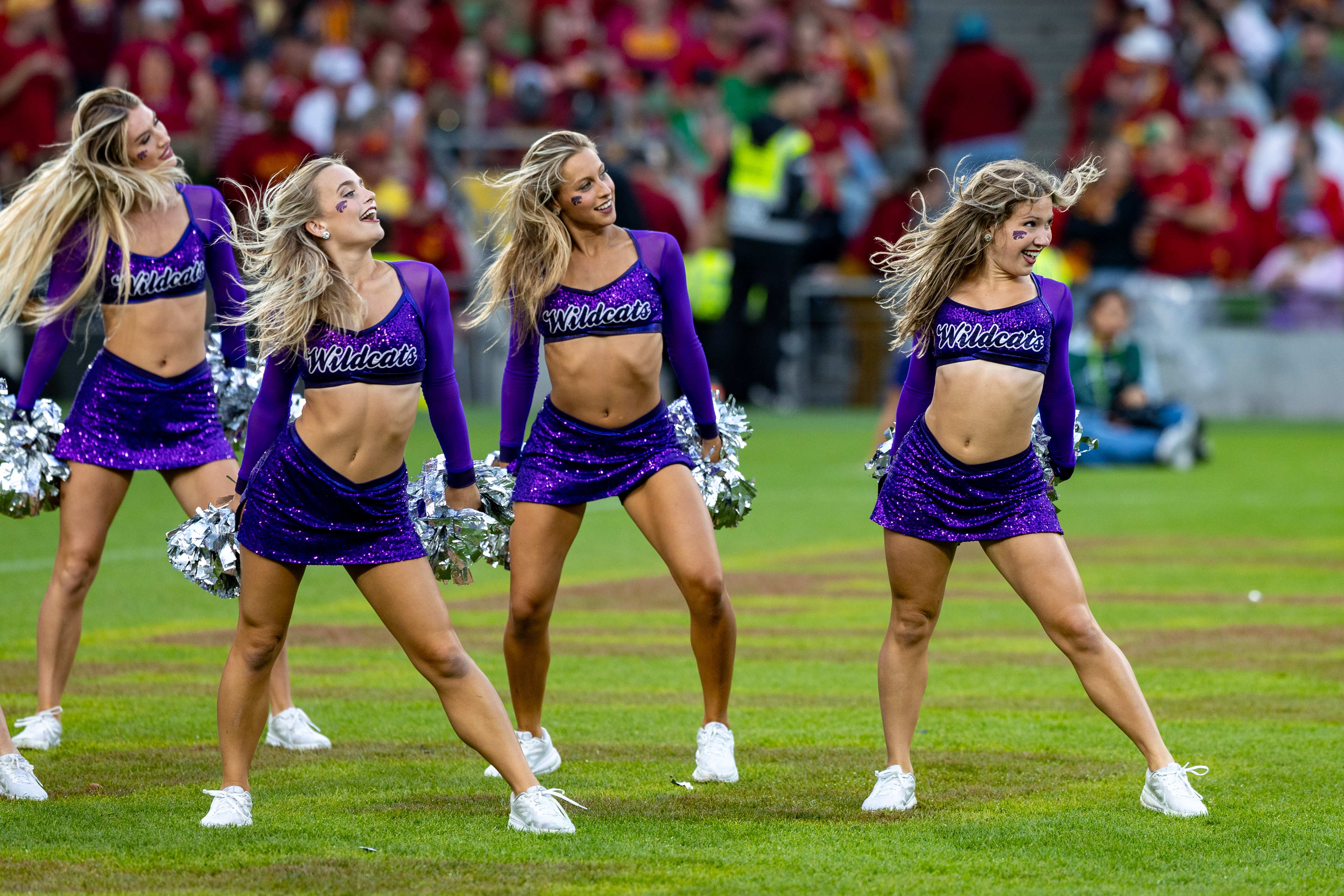 Cheerleader K-Strate Iowa State vs K-State, American Football, NCAA College Football, Week 1, 2025, 23.08.2025,