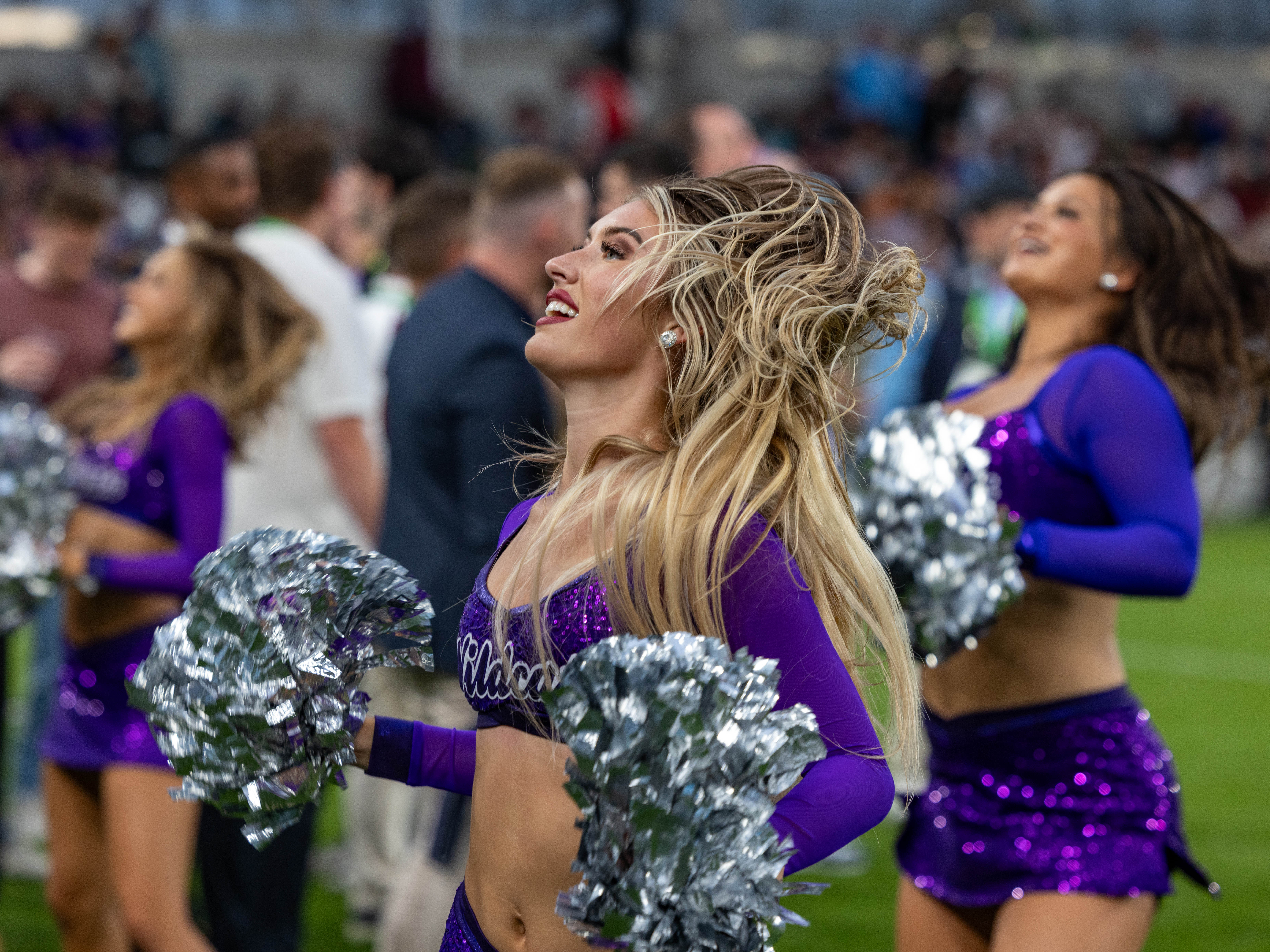 Cheerleaders K-State Iowa State vs K-State, American Football, NCAA College Football, Week 1, 2025, 23.08.2025,