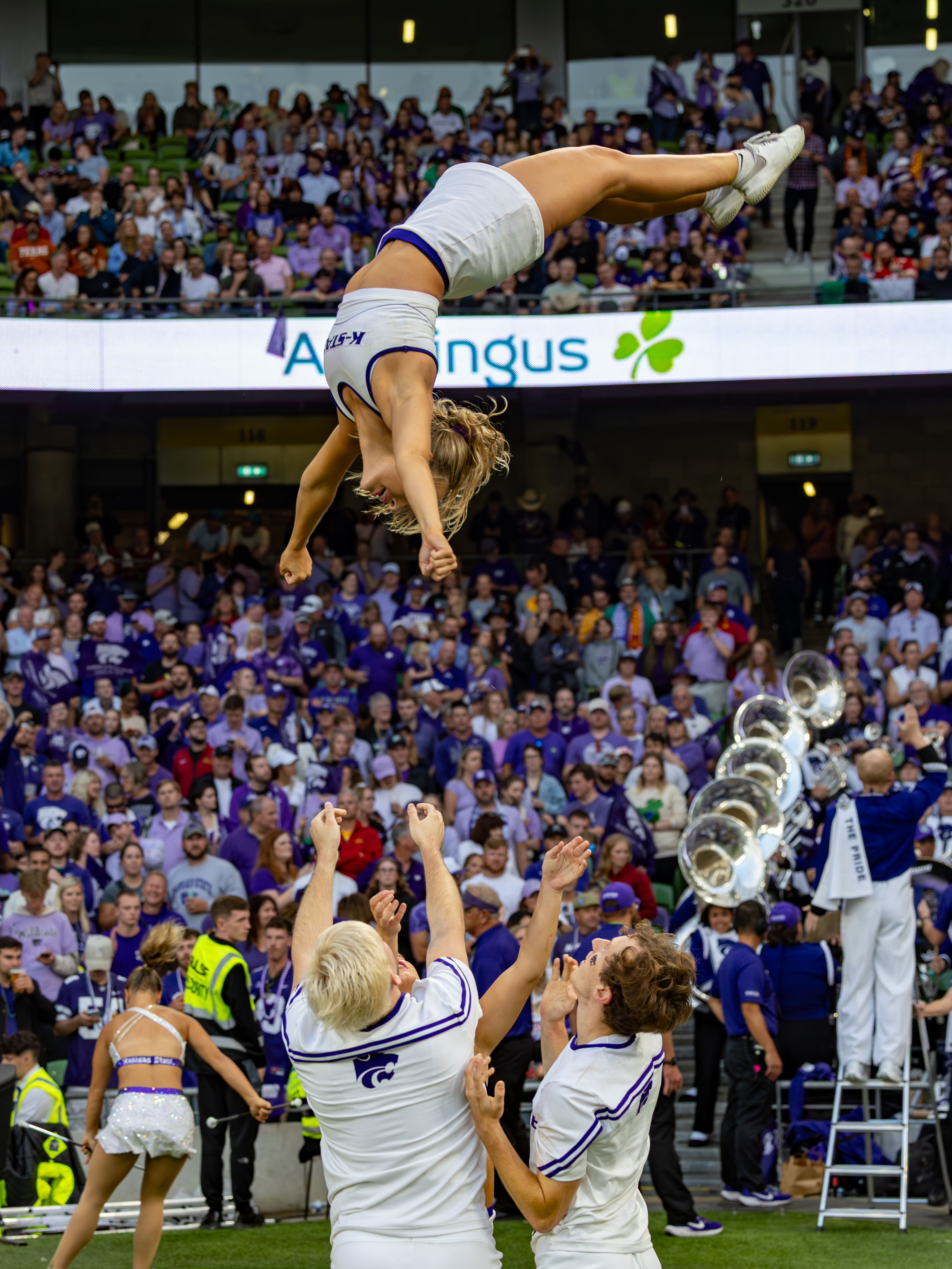 Cheerleaders K-State Iowa State vs K-State, American Football, NCAA College Football, Week 1, 2025, 23.08.2025,