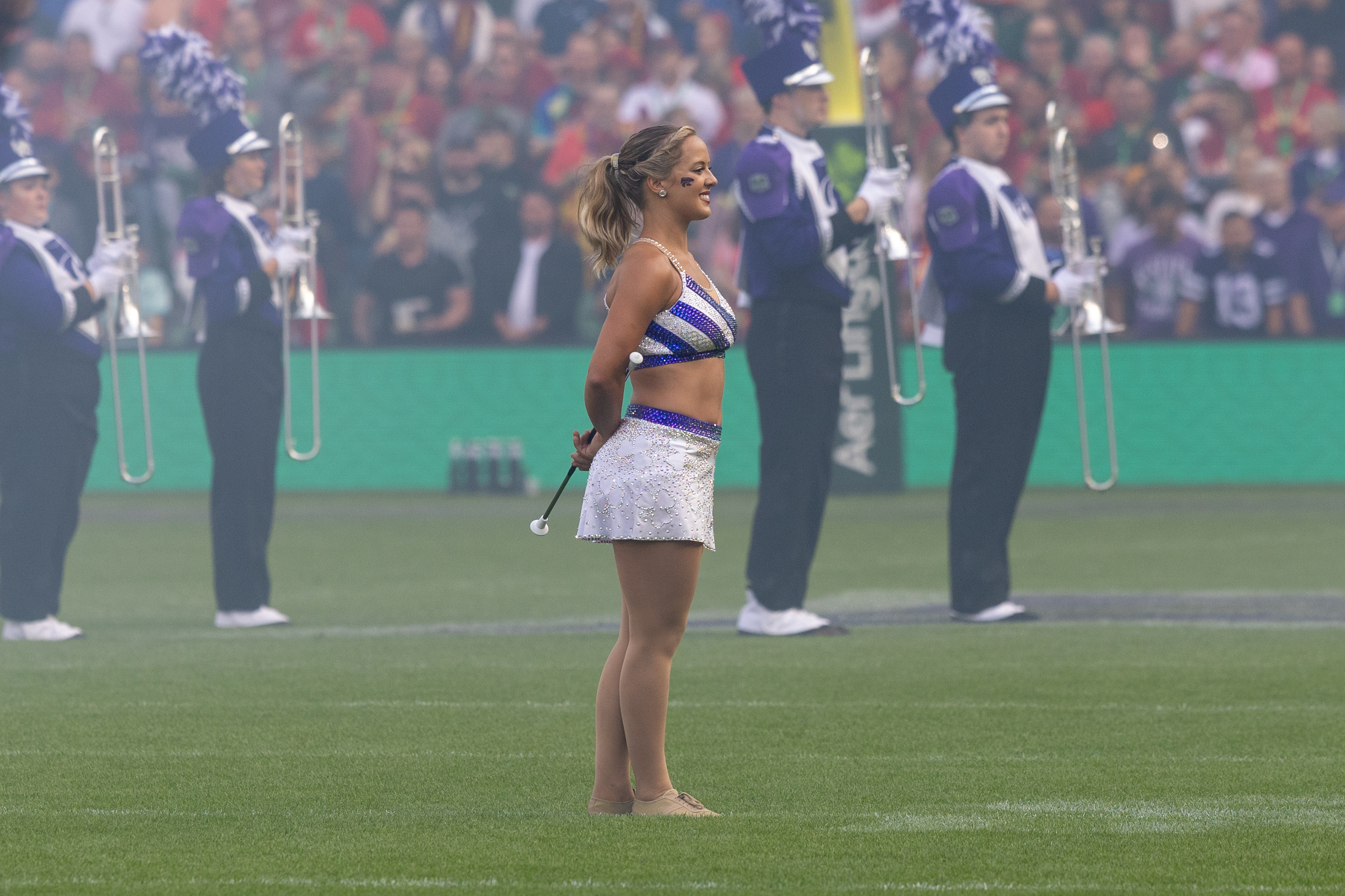Cheerleaders K-State Iowa State vs K-State, American Football, NCAA College Football, Week 1, 2025, 23.08.2025,
