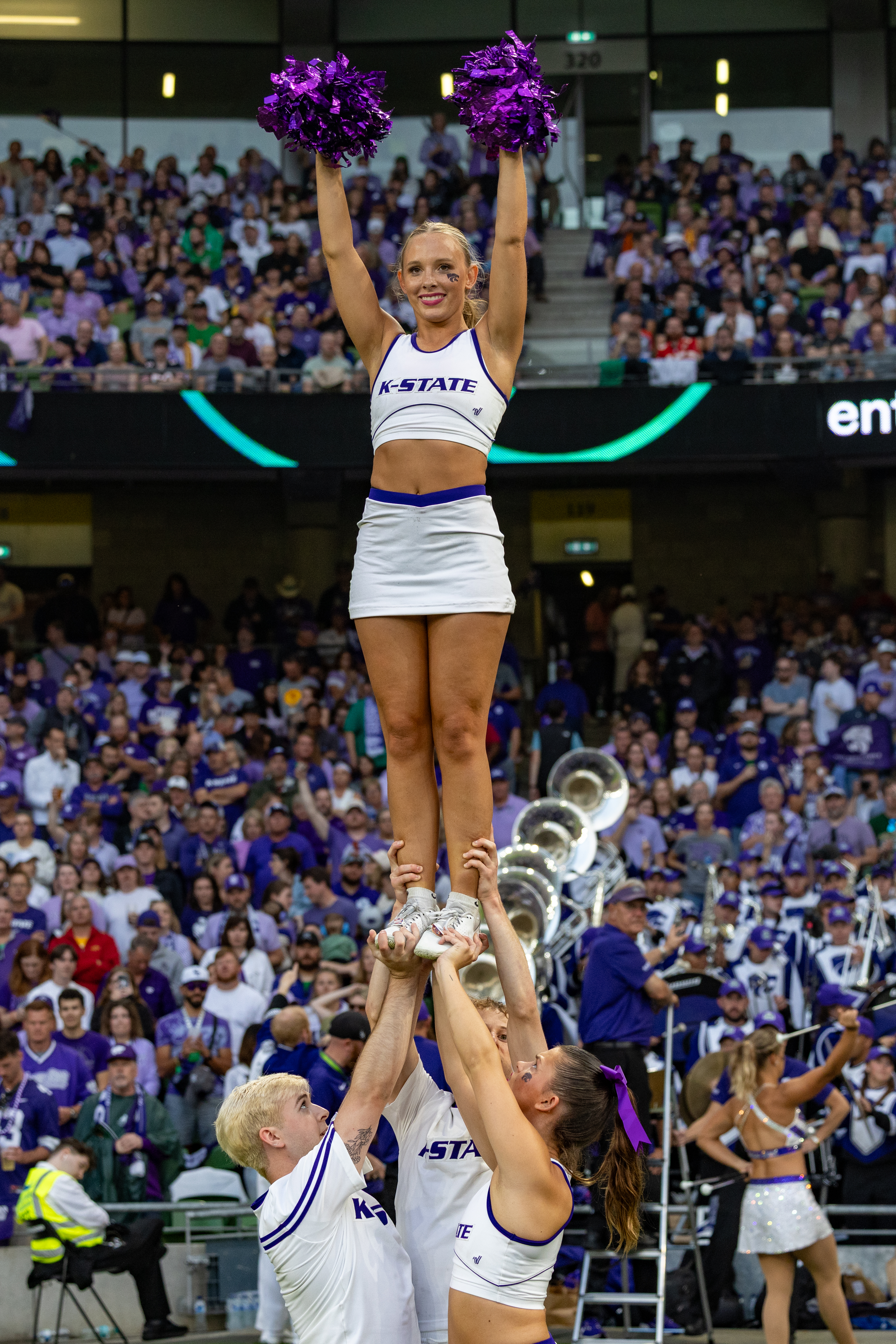 Cheerleaders K-State Iowa State vs K-State, American Football, NCAA College Football, Week 1, 2025, 23.08.2025,