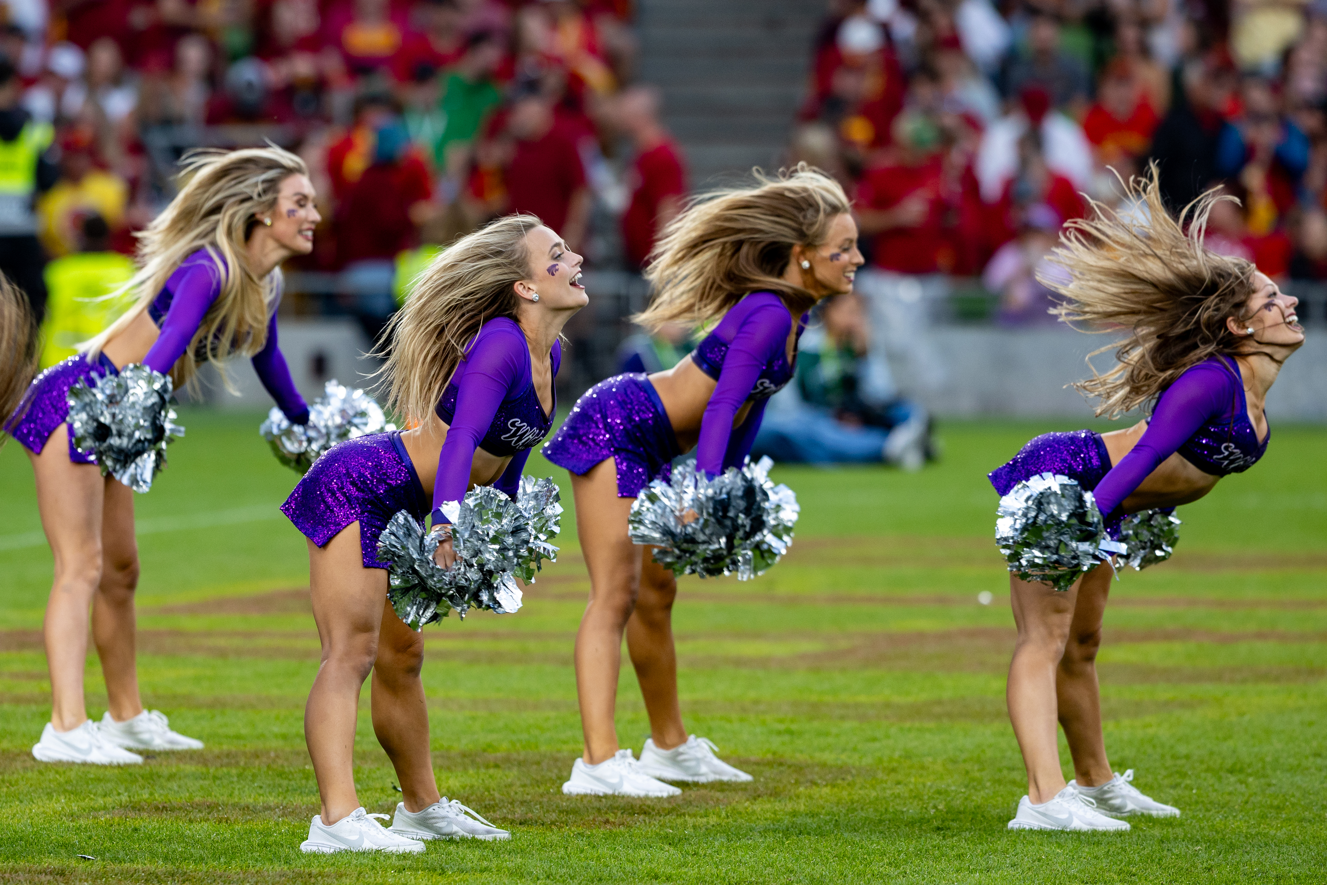 Cheerleader K-Strate Iowa State vs K-State, American Football, NCAA College Football, Week 1, 2025, 23.08.2025,