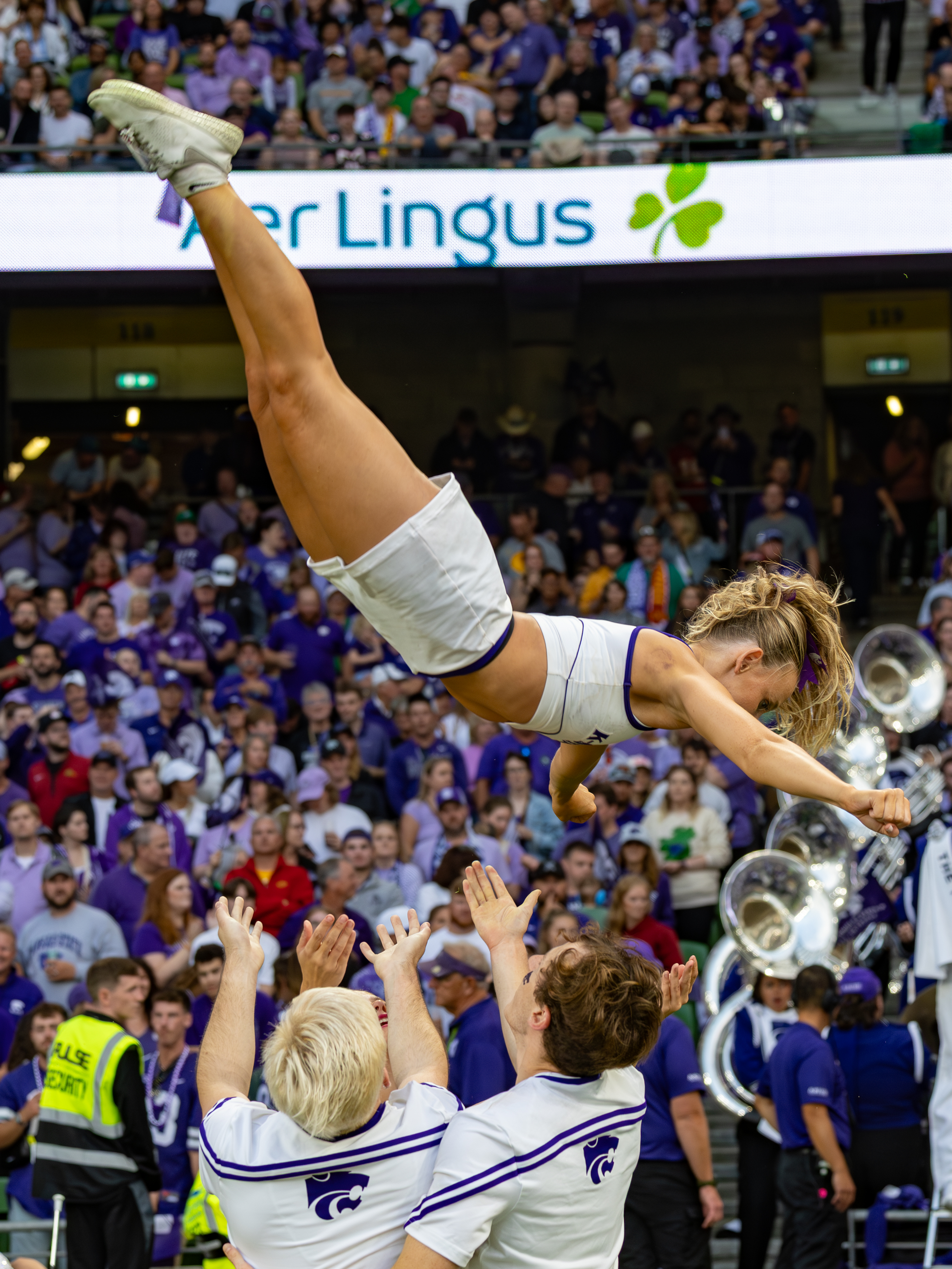 Cheerleaders K-State Iowa State vs K-State, American Football, NCAA College Football, Week 1, 2025, 23.08.2025,