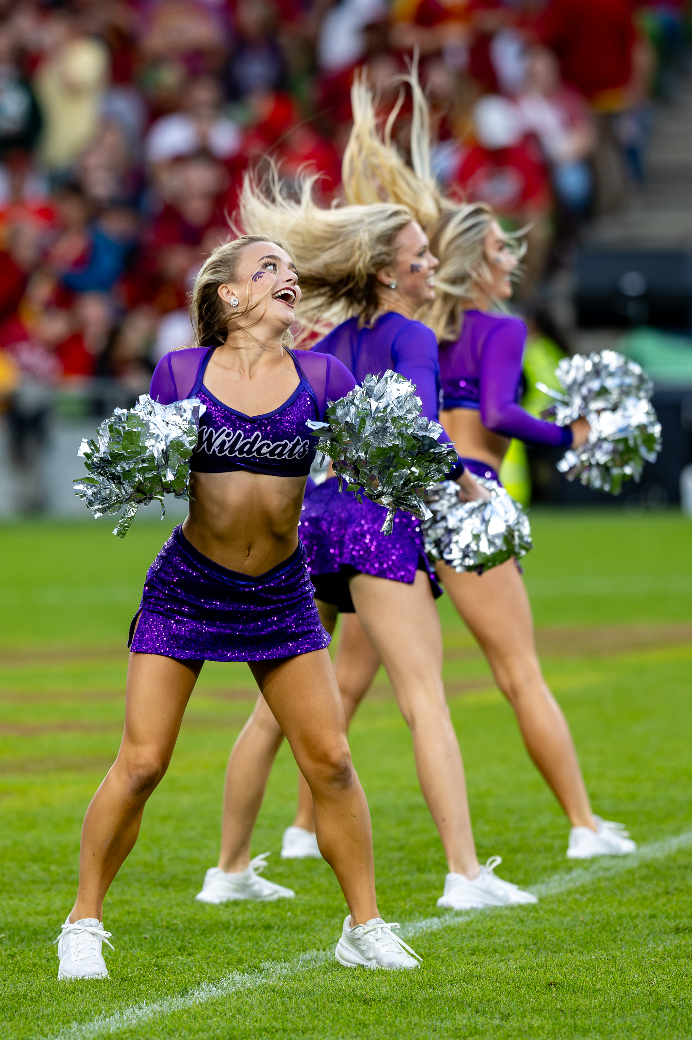 Cheerleader K-Strate Iowa State vs K-State, American Football, NCAA College Football, Week 1, 2025, 23.08.2025,