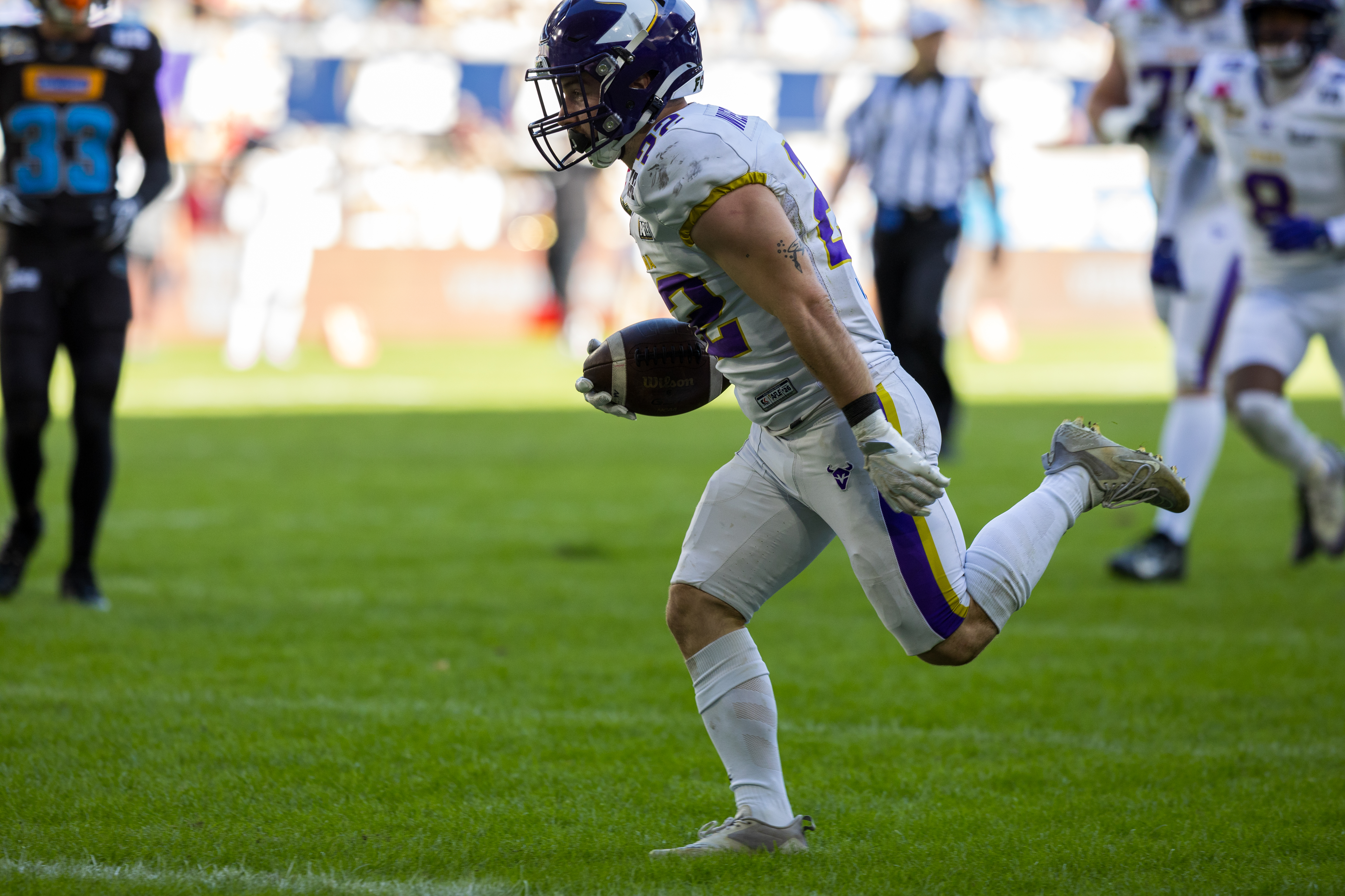 #22 Albert Wiesigstrauch (Running Back) – Vienna Vikings touchdown