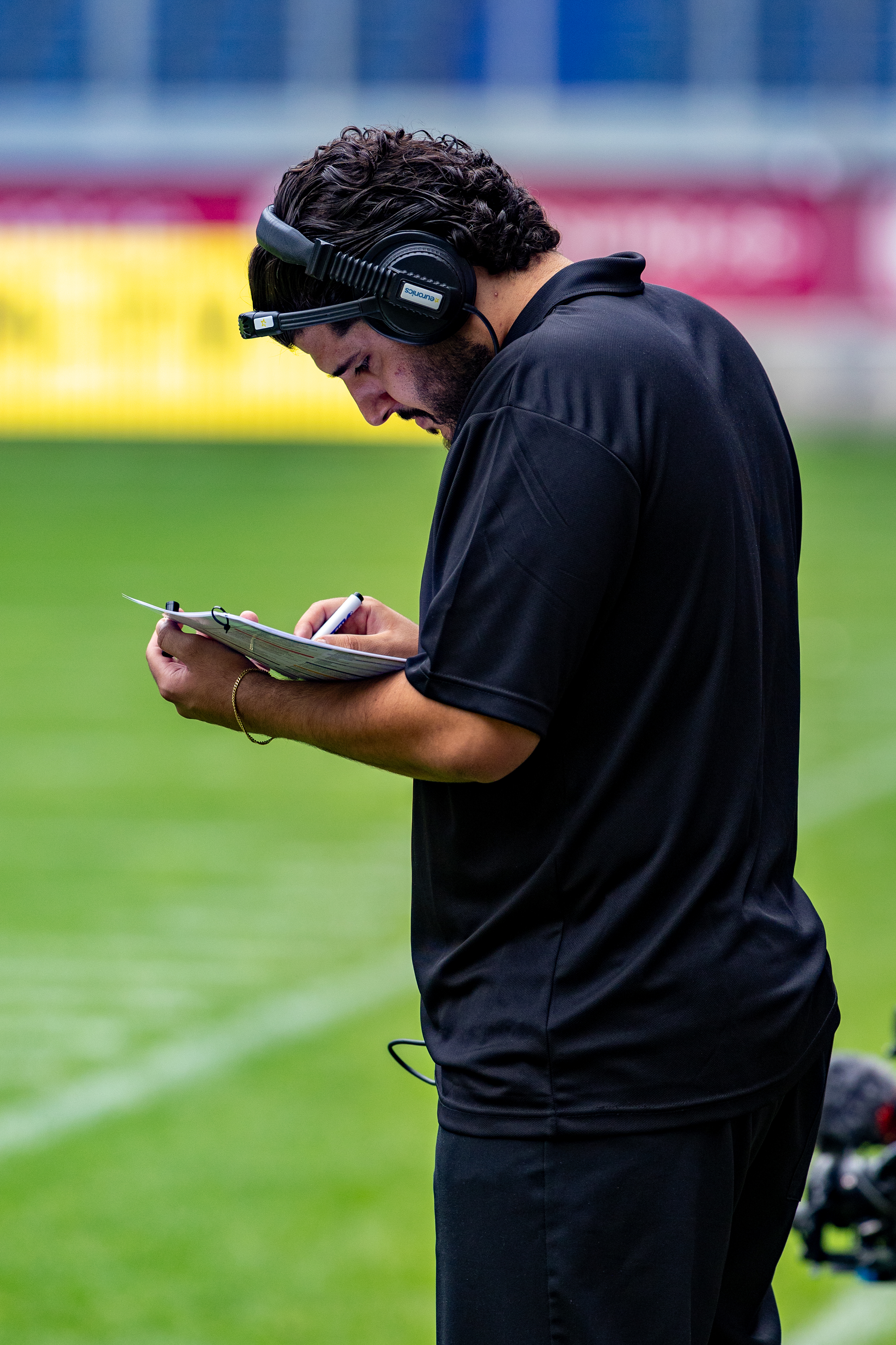 Rohat Dagdelen (OC) Rhein Fire Rhein Fire vs Nordic Storm, American Football, European League of Football, Week 14, 2025, 17.08.2025,