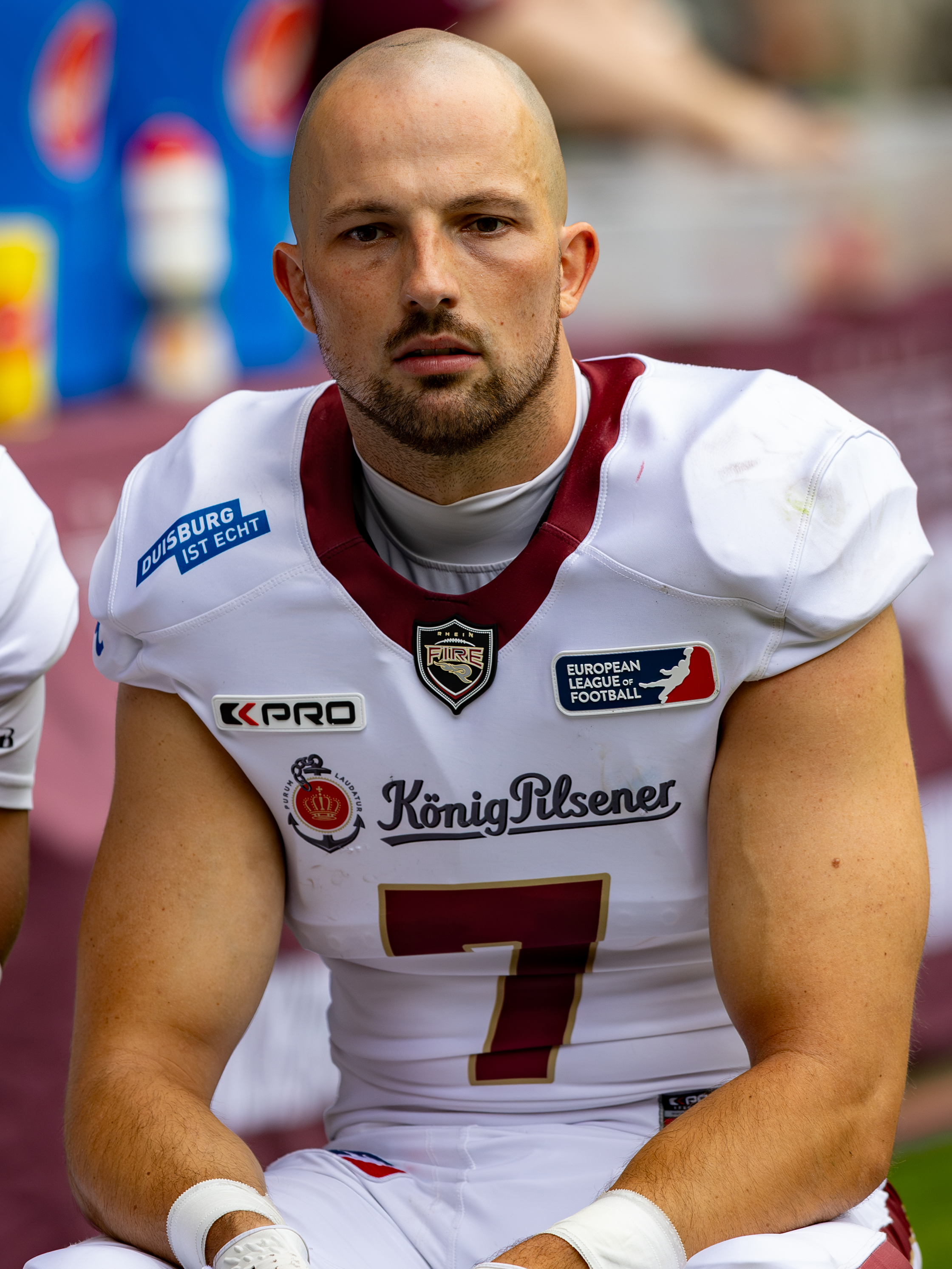 #7 Till Janssen (CB) Rhein Fire Rhein Fire vs Nordic Storm, American Football, European League of Football, Week 14, 2025, 17.08.2025,
