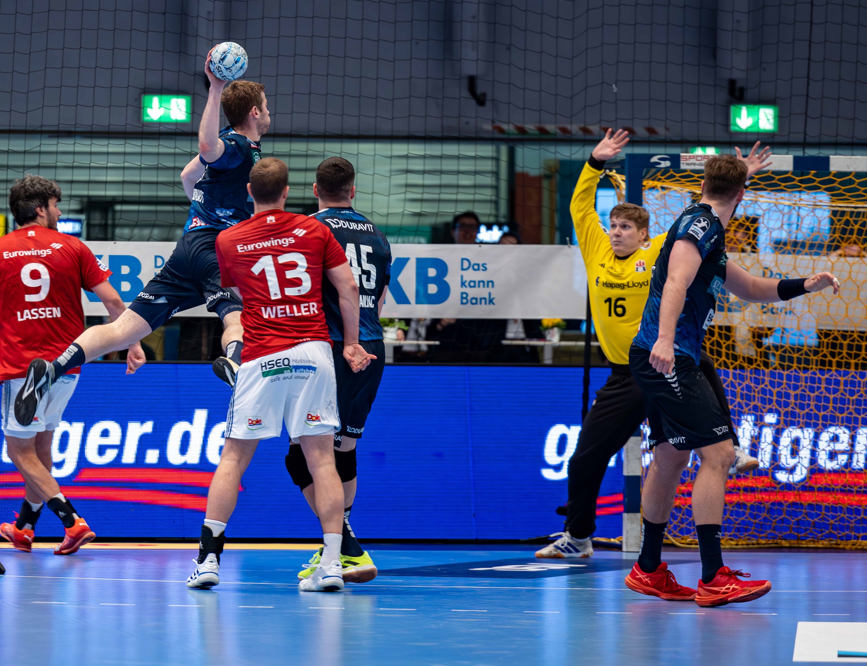 Handball Sport Verein Hamburg gegen Rhein-Neckar Löwen
