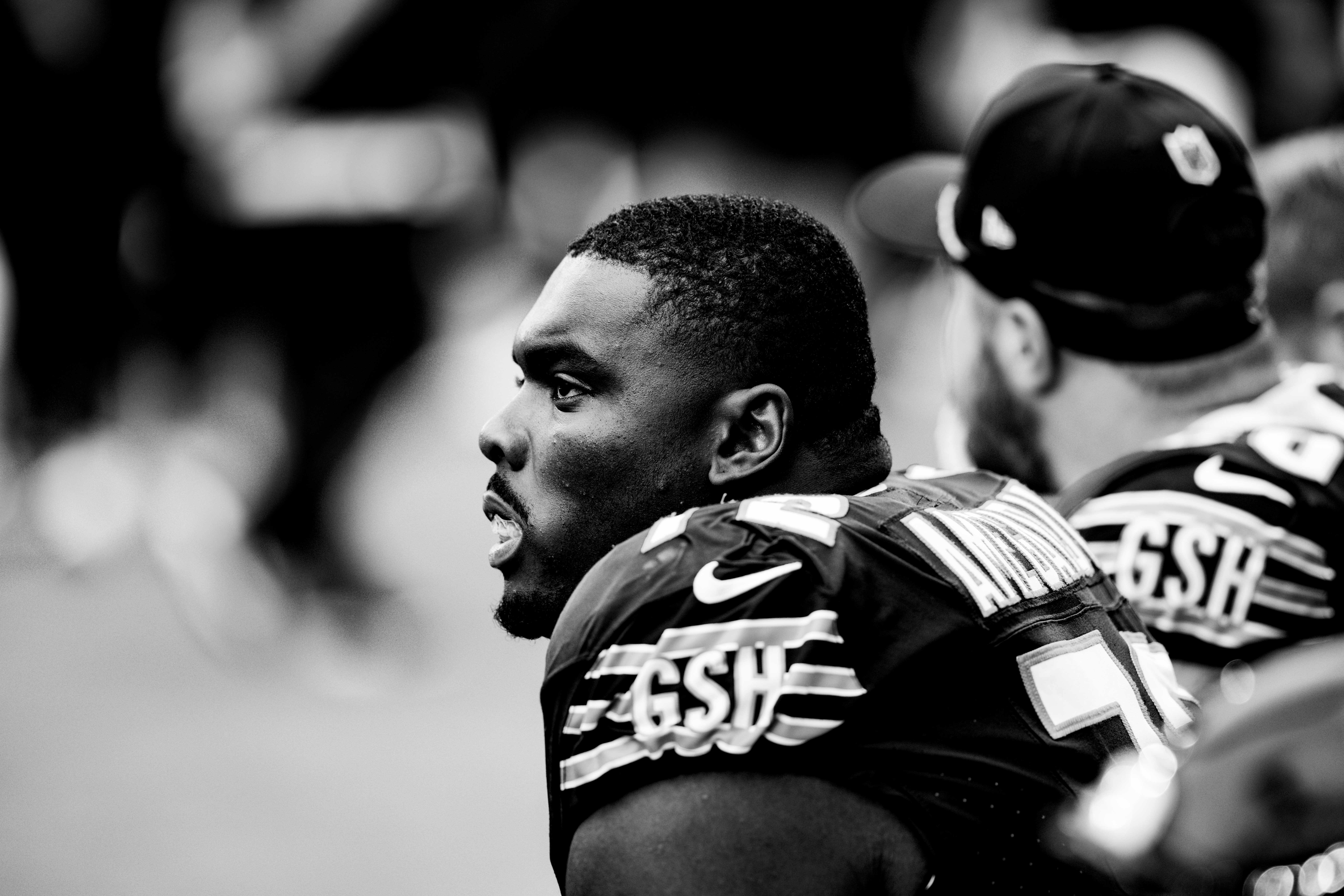 #72 Kiran Amegadjie Chicago Bears. NFL London Game 13.10.2024